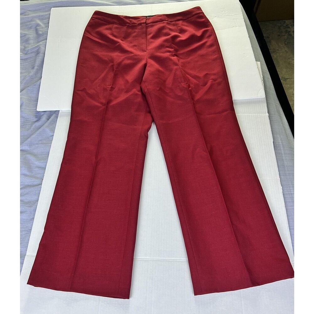 Black Label By EVAN-PICONE Pants Red Size 10 Wide Leg Career Work Casual